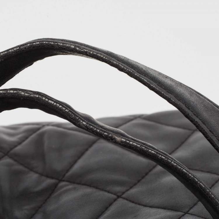 Pre Owned Michael Kors Black Quilted Leather Susannah Tote