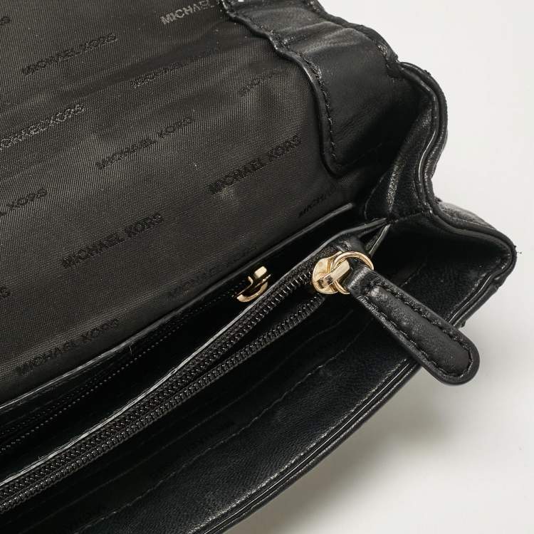 Pre Owned Micheal Kors Black Quilted Leather Large Sloan Shoulder Bag