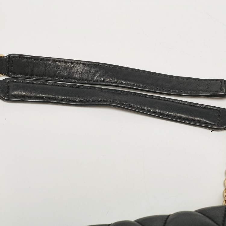 Pre Owned Micheal Kors Black Quilted Leather Large Sloan Shoulder Bag