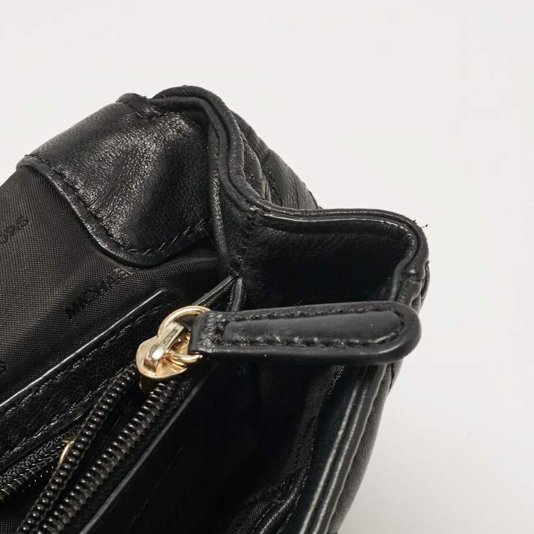 Pre Owned Micheal Kors Black Quilted Leather Large Sloan Shoulder Bag
