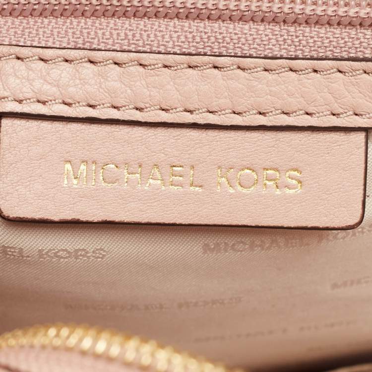 Pre Owned Michael Kors Beige Leather Rhea Backpack