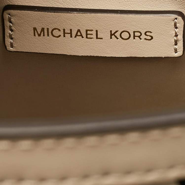 Pre Owned Michael Kors Beige Leather Mercer Studio Tote