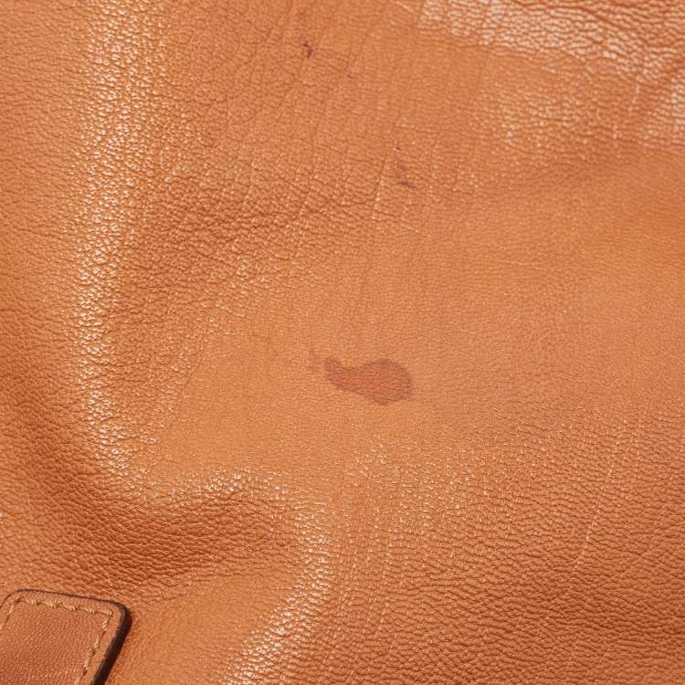 Pre Owned Michael Kors Brown Leather Large Hamilton North South Tote