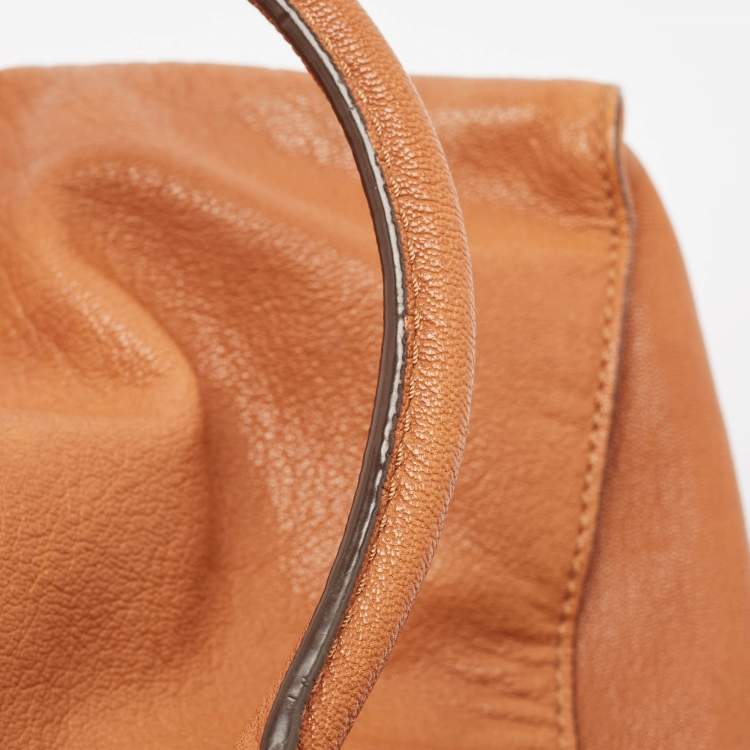 Pre Owned Michael Kors Brown Leather Large Hamilton North South Tote