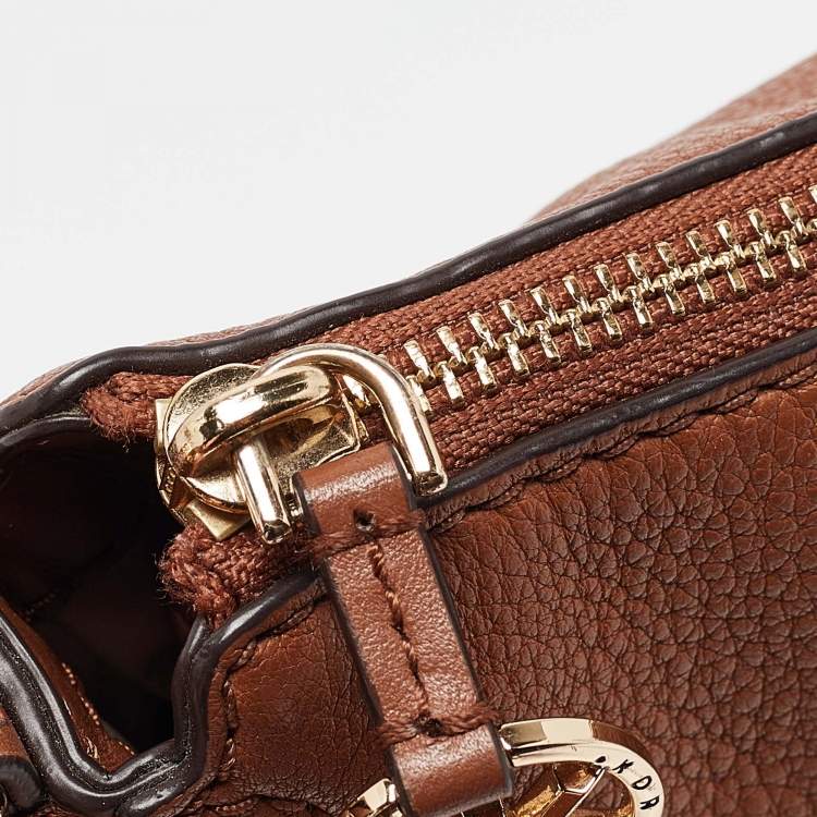 Pre Owned Michael Kors Brown Leather Camden Shoulder Bag