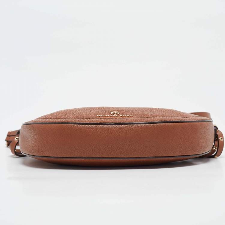 Pre Owned Michael Kors Brown Leather Camden Shoulder Bag