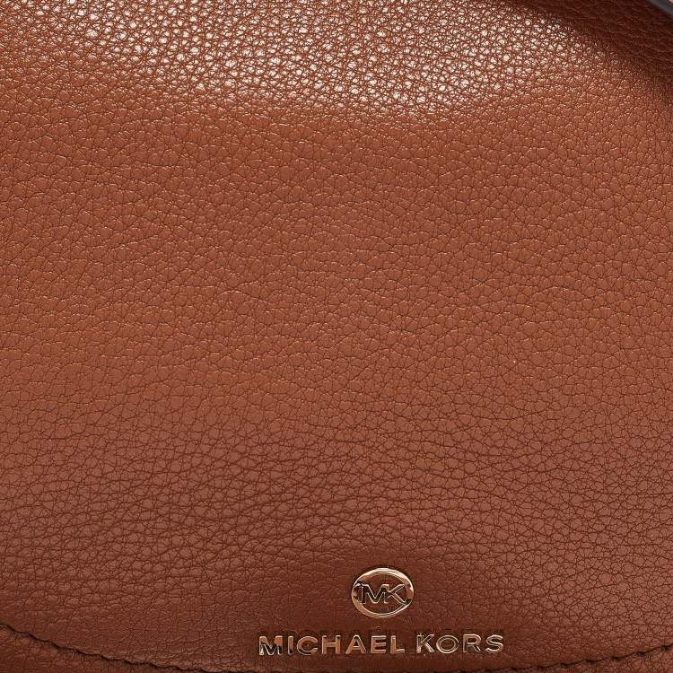 Pre Owned Michael Kors Brown Leather Camden Shoulder Bag