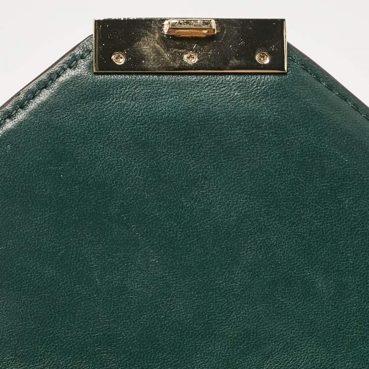 Pre Owned Michael Kors Green Quilted Leather Medium Whitney Shoulder Bag