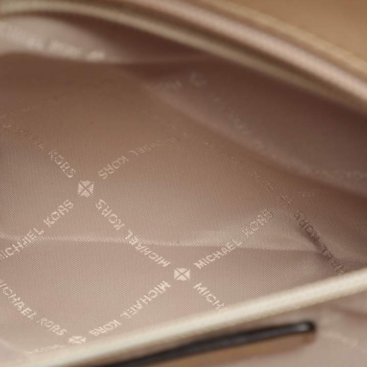 Pre Owned Michael Kors Beige Leather Rayne Tote
