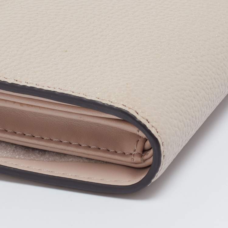 Pre Owned Michael Kors Pink Leather Adele Phone Wristlet Wallet