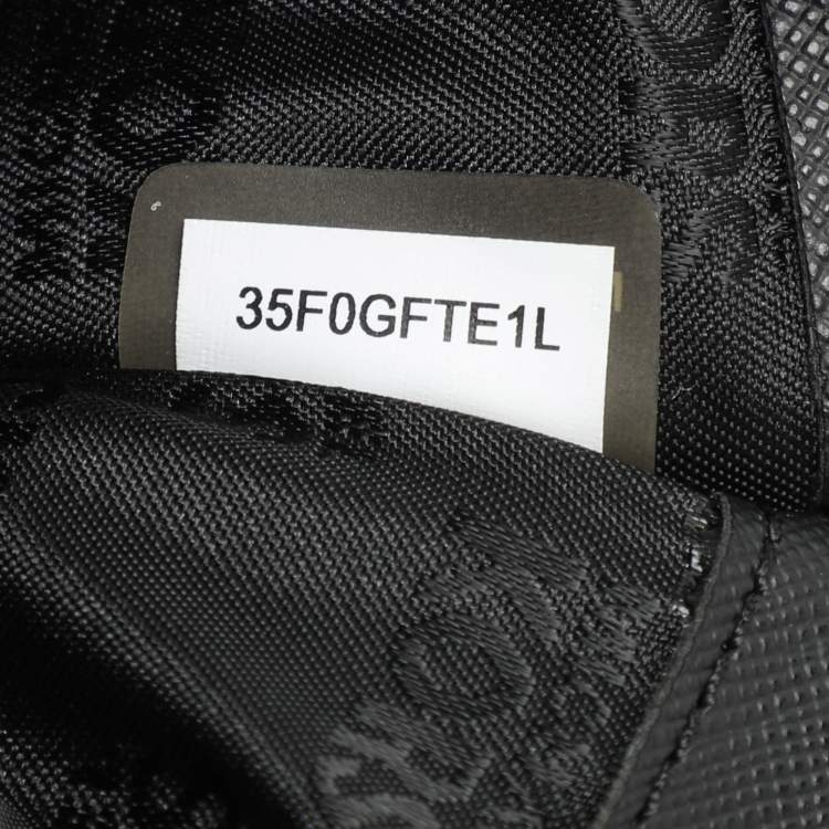 Pre Owned Michael Kors Black Leather Fulton Continental Wallet