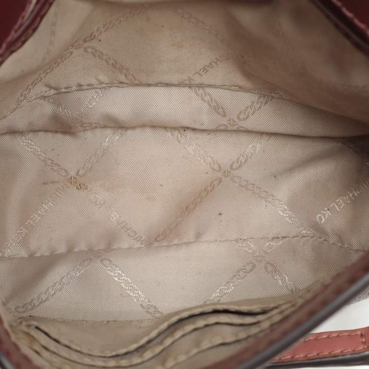 Pre Owned Michael Kors Multicolor Signature Coated Canvas and Leather Shoulder Bag