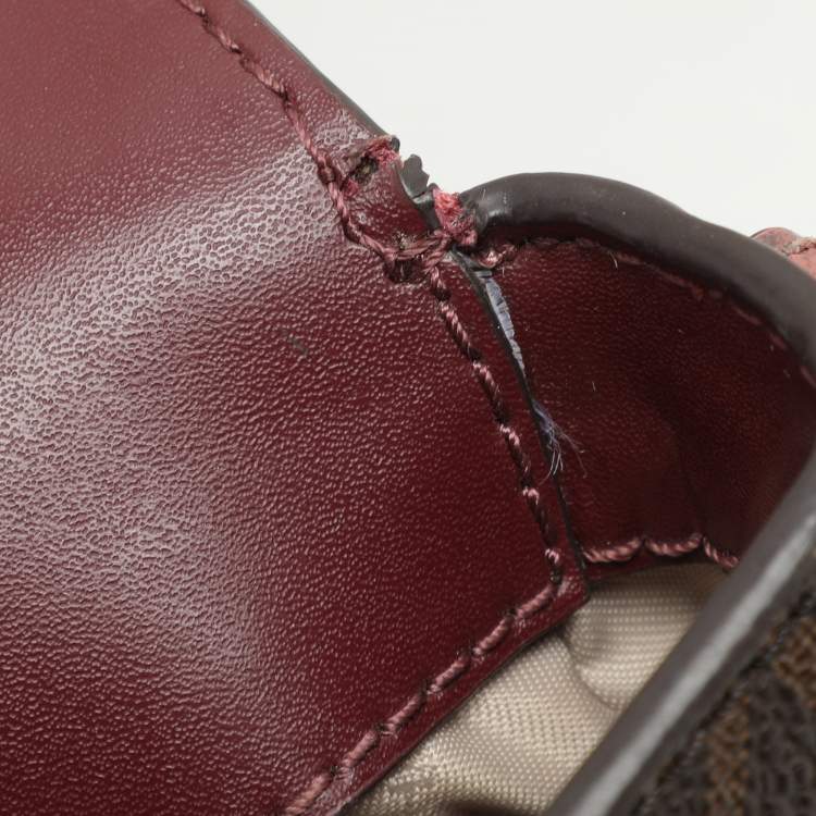 Pre Owned Michael Kors Multicolor Signature Coated Canvas and Leather Shoulder Bag