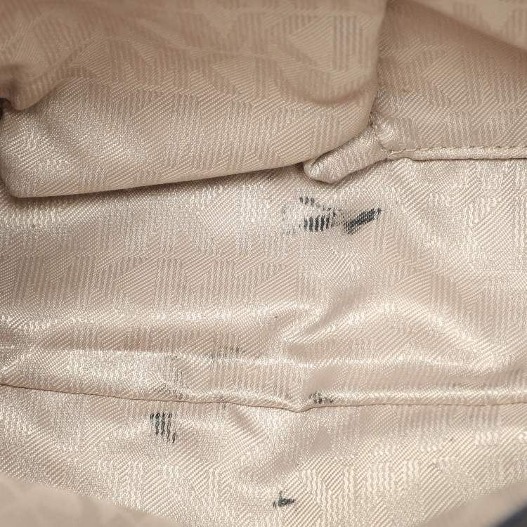 Pre Owned Michael Kors Blue Saffiano Leather Medium Cynthia Tote