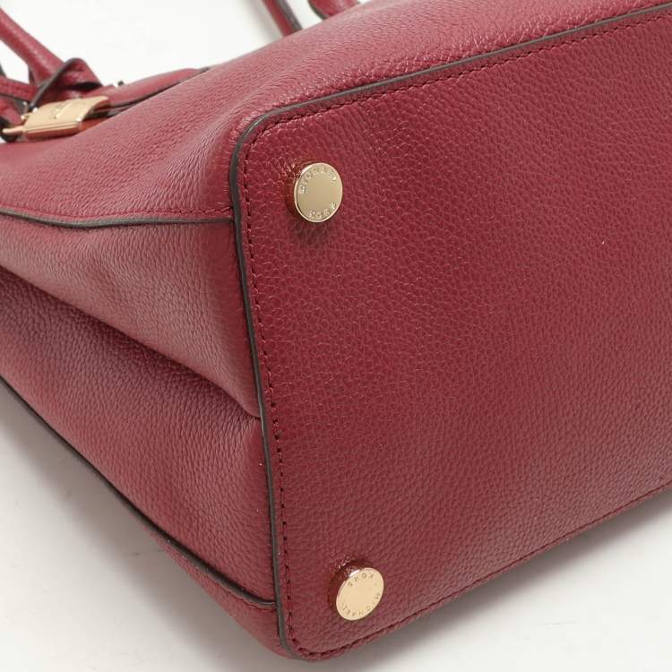 Pre Owned Michael Kors Burgundy Leather large Adele Tote