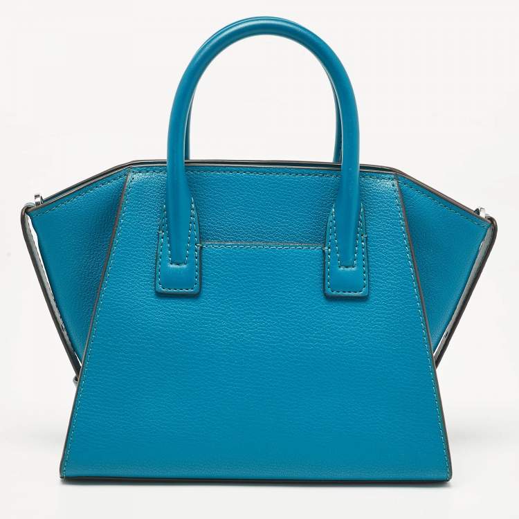 مملوكة مسبقًا Michael Kors Blue Leather Small Avril Satchel