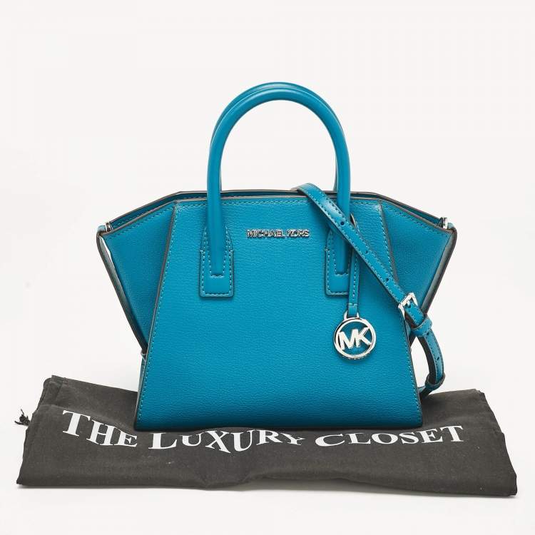 مملوكة مسبقًا Michael Kors Blue Leather Small Avril Satchel