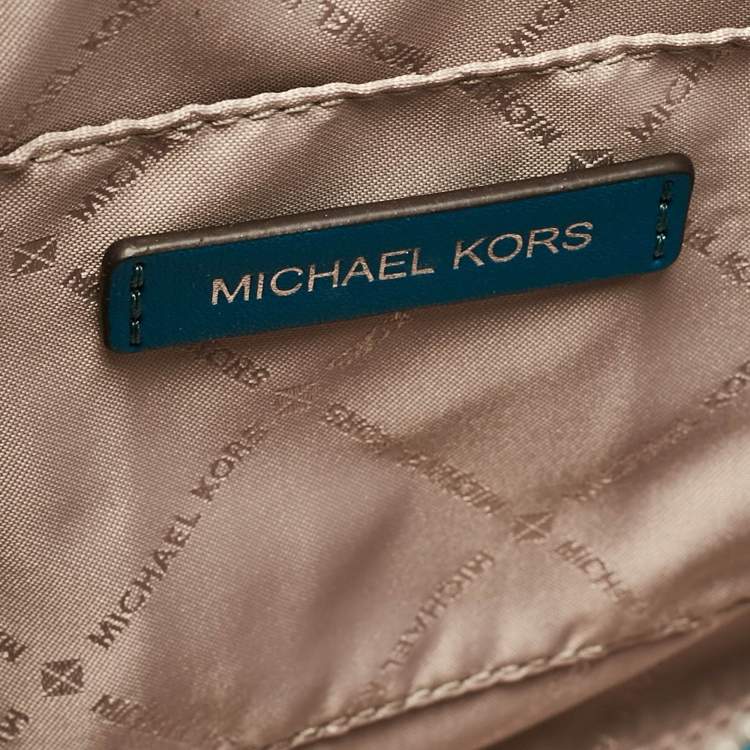 مملوكة مسبقًا Michael Kors Blue Leather Small Avril Satchel