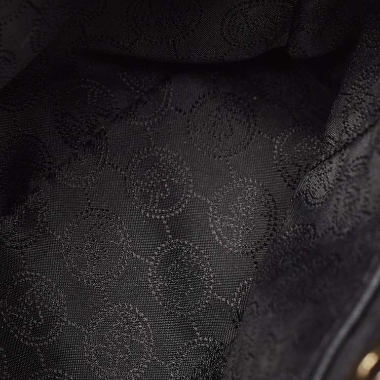 Pre Owned Michael Kors Black Leather Small Cynthia Tote