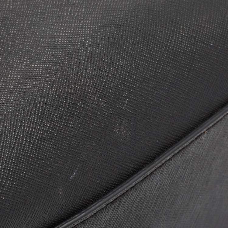 Pre Owned Michael Kors Black Leather Small Cynthia Tote