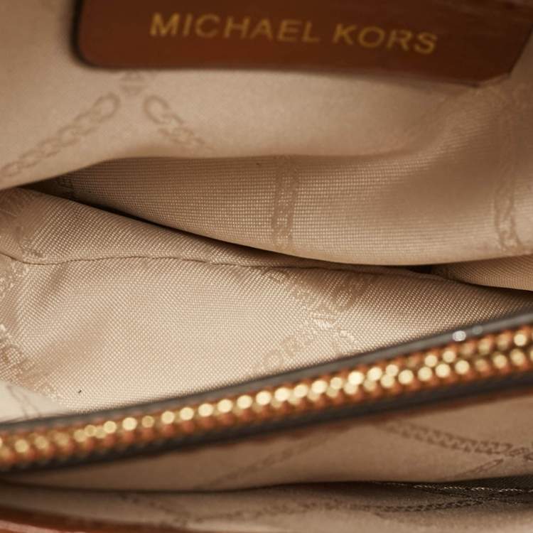 Pre Owned Michael Kors Brown Quilted Leather Large Whitney Shoulder Bag