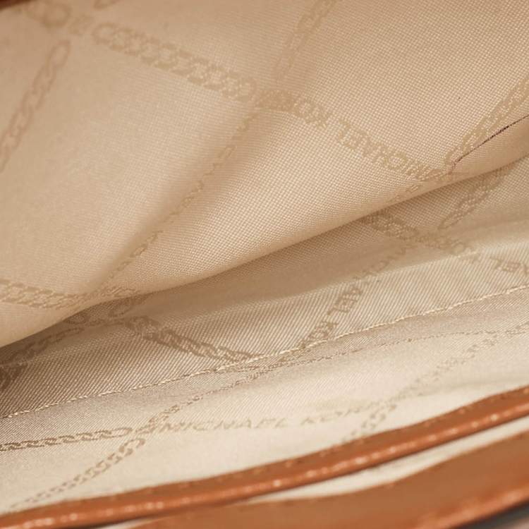 Pre Owned Michael Kors Brown Quilted Leather Large Whitney Shoulder Bag