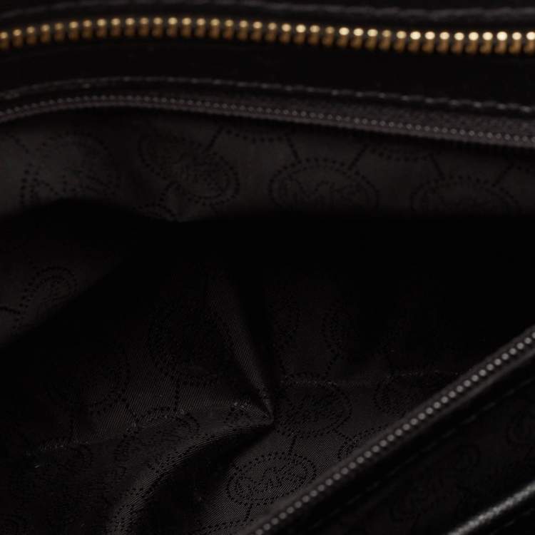 Pre Owned Michael Kors Black Leather Large Selma Tote