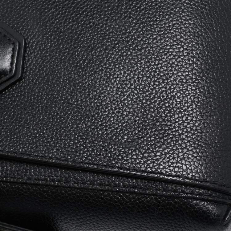 Pre Owned Michael Kors Black Leather Small Belted Mercer Satchel