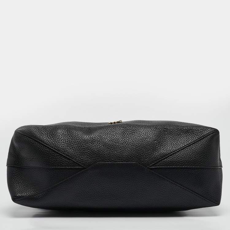 Pre Owned Michael Kors Black Leather Junie Shoulder Bag