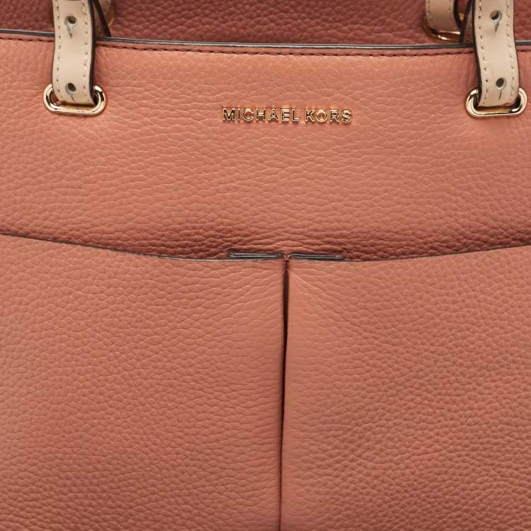 Pre Owned Michael Kors Blush Red Leather Bedford Tote