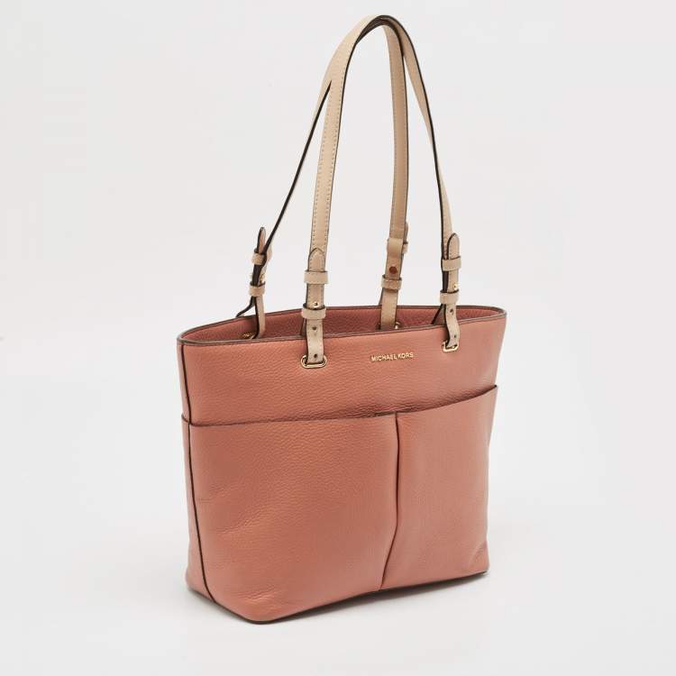 Pre Owned Michael Kors Blush Red Leather Bedford Tote