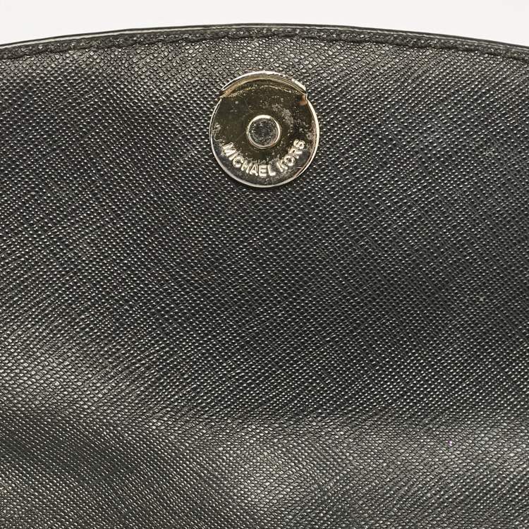 Pre Owned Michael Kors Black Leather Mini Ava Top Handle Bag
