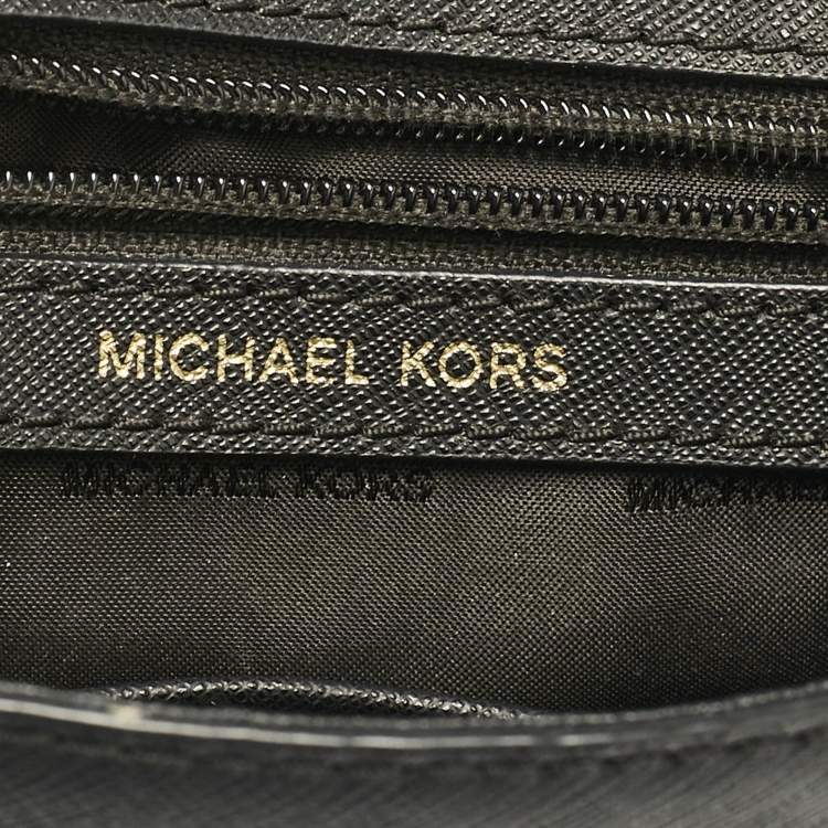 Pre Owned Michael Kors Black Leather Mini Ava Top Handle Bag