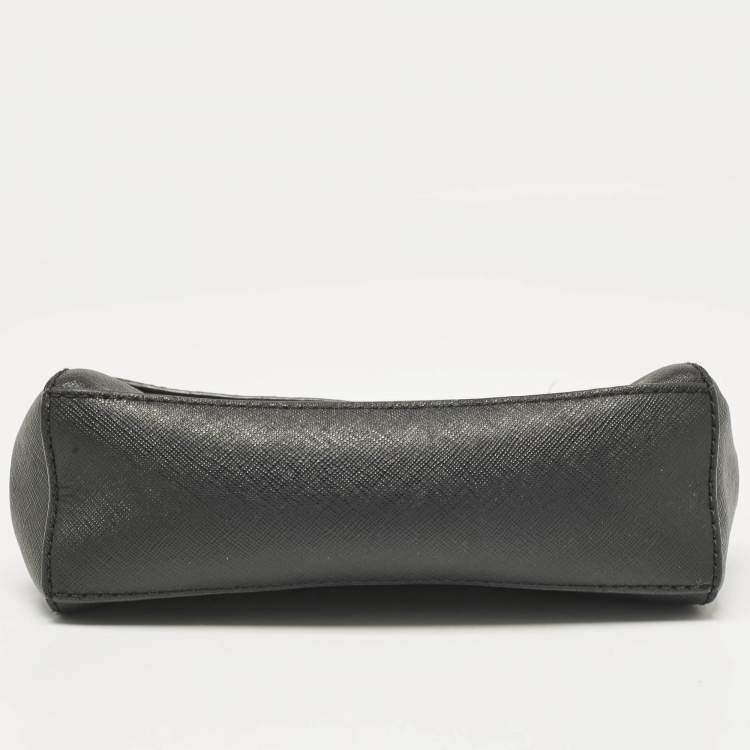 Pre Owned Michael Kors Black Leather Mini Ava Top Handle Bag