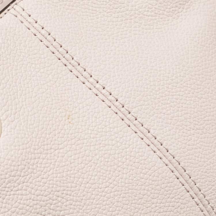 Pre Owned Michael Kors Pink Faux Leather Small Teagan Tote