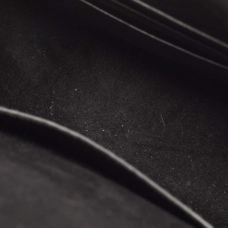 Pre Owned Michael Kors Black Leather Small Greenwich Shoulder Bag