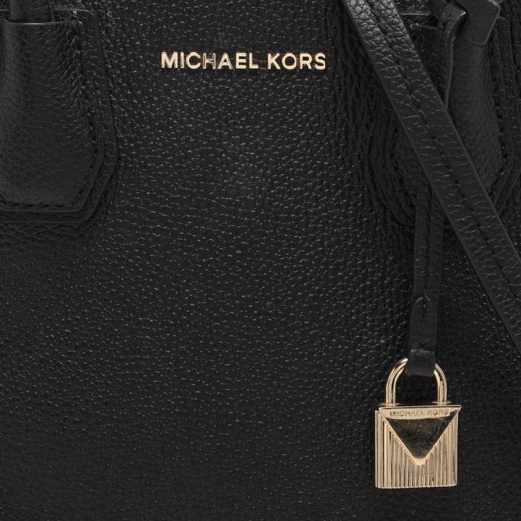 Pre Owned Michael Kors Black Leather Mercer Tote
