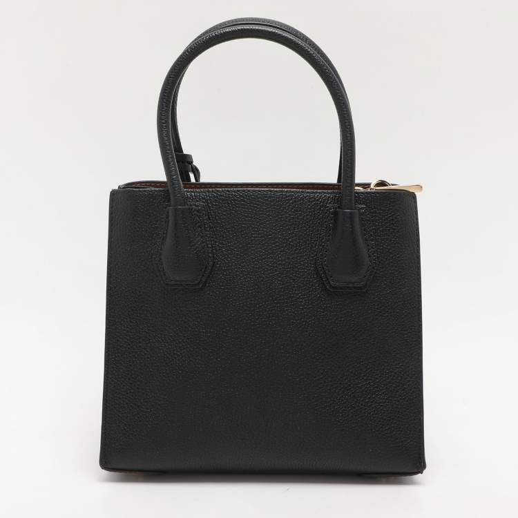 Pre Owned Michael Kors Black Leather Mercer Tote
