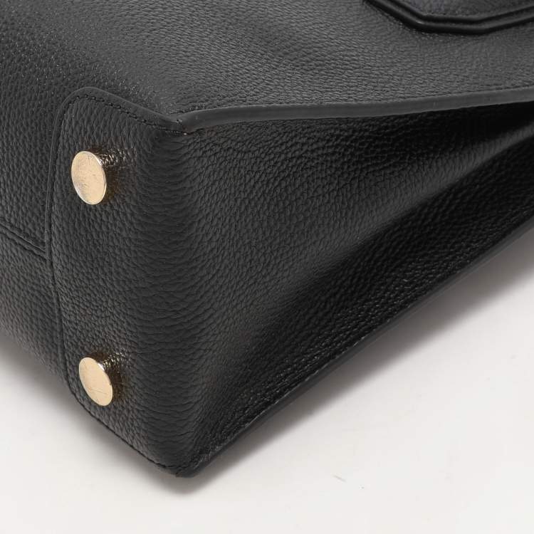 Pre Owned Michael Kors Black Leather Mercer Tote