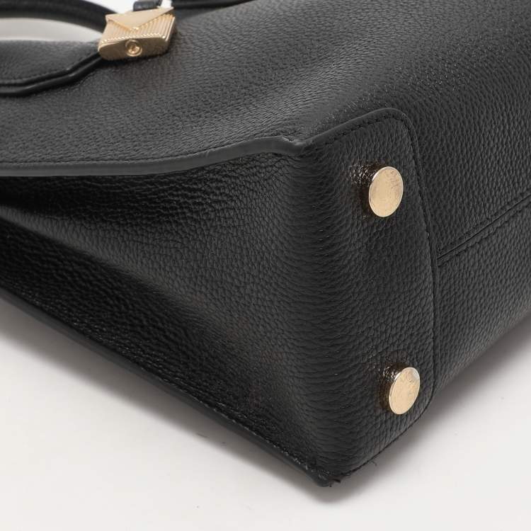 Pre Owned Michael Kors Black Leather Mercer Tote