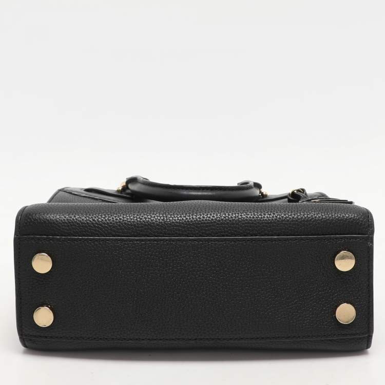 Pre Owned Michael Kors Black Leather Reagan Tote