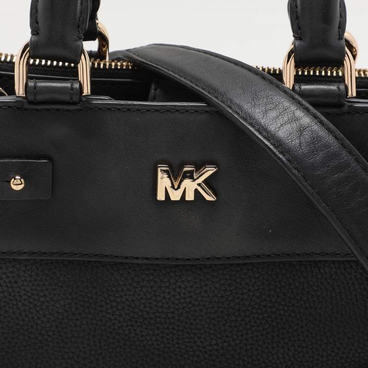 Pre Owned Michael Kors Black Leather Reagan Tote