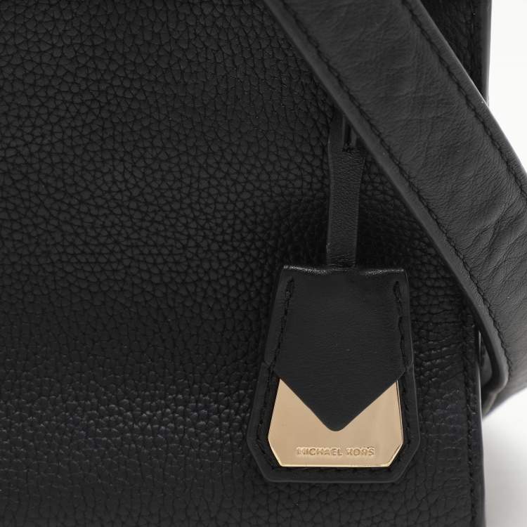 Pre Owned Michael Kors Black Leather Reagan Tote