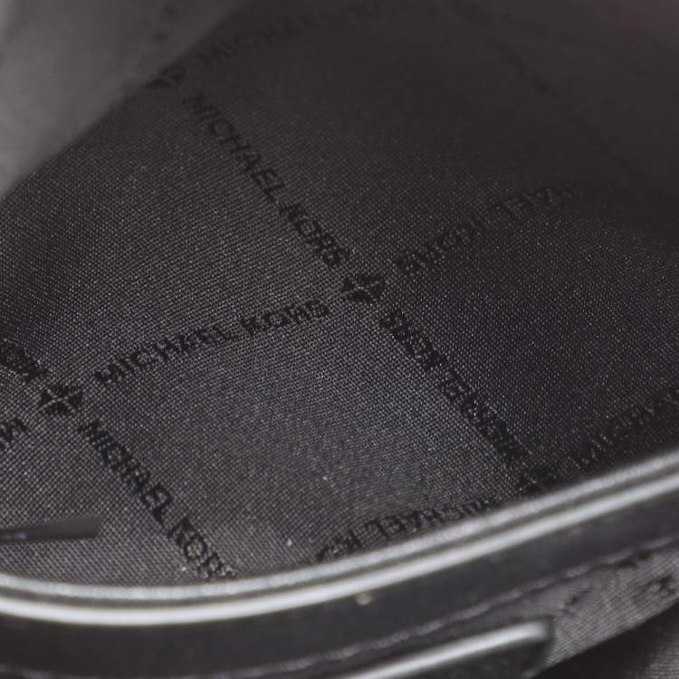 Pre Owned Michael Kors Dark Grey Coated Canvas Cece Shoulder Bags