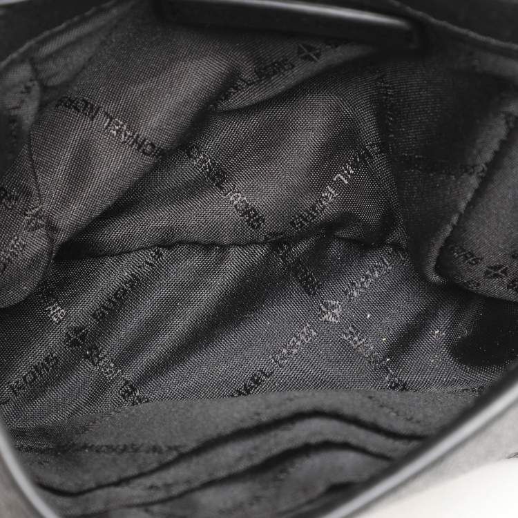 Pre Owned Michael Kors Dark Grey Coated Canvas Cece Shoulder Bags