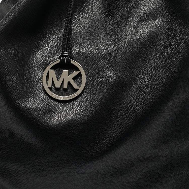 Pre Owned Michael Kors Black Leather Colgate Grab Shoulder Bag