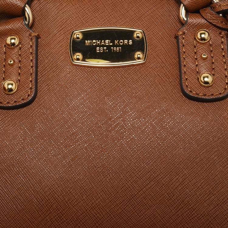 Pre Owned Michael Kors Brown Leather Mini Satchel