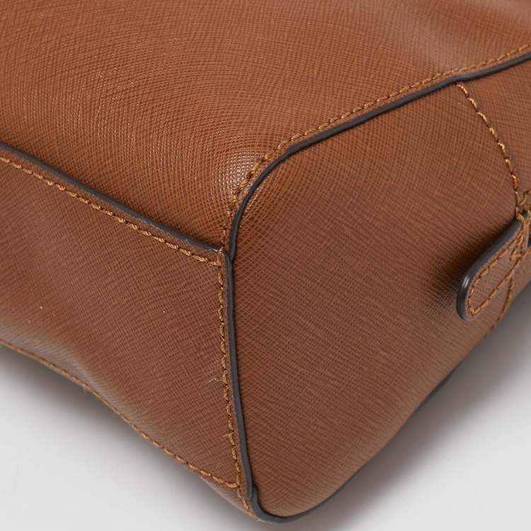 Pre Owned Michael Kors Brown Leather Mini Satchel