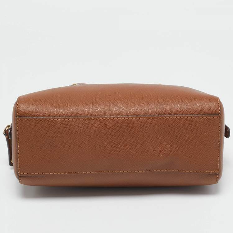 Pre Owned Michael Kors Brown Leather Mini Satchel