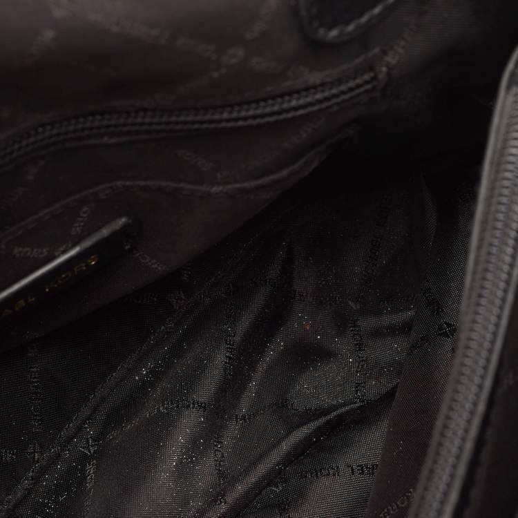 Pre Owned Michael Kors Black Quilted Leather Large Peyton Shoulder Bag